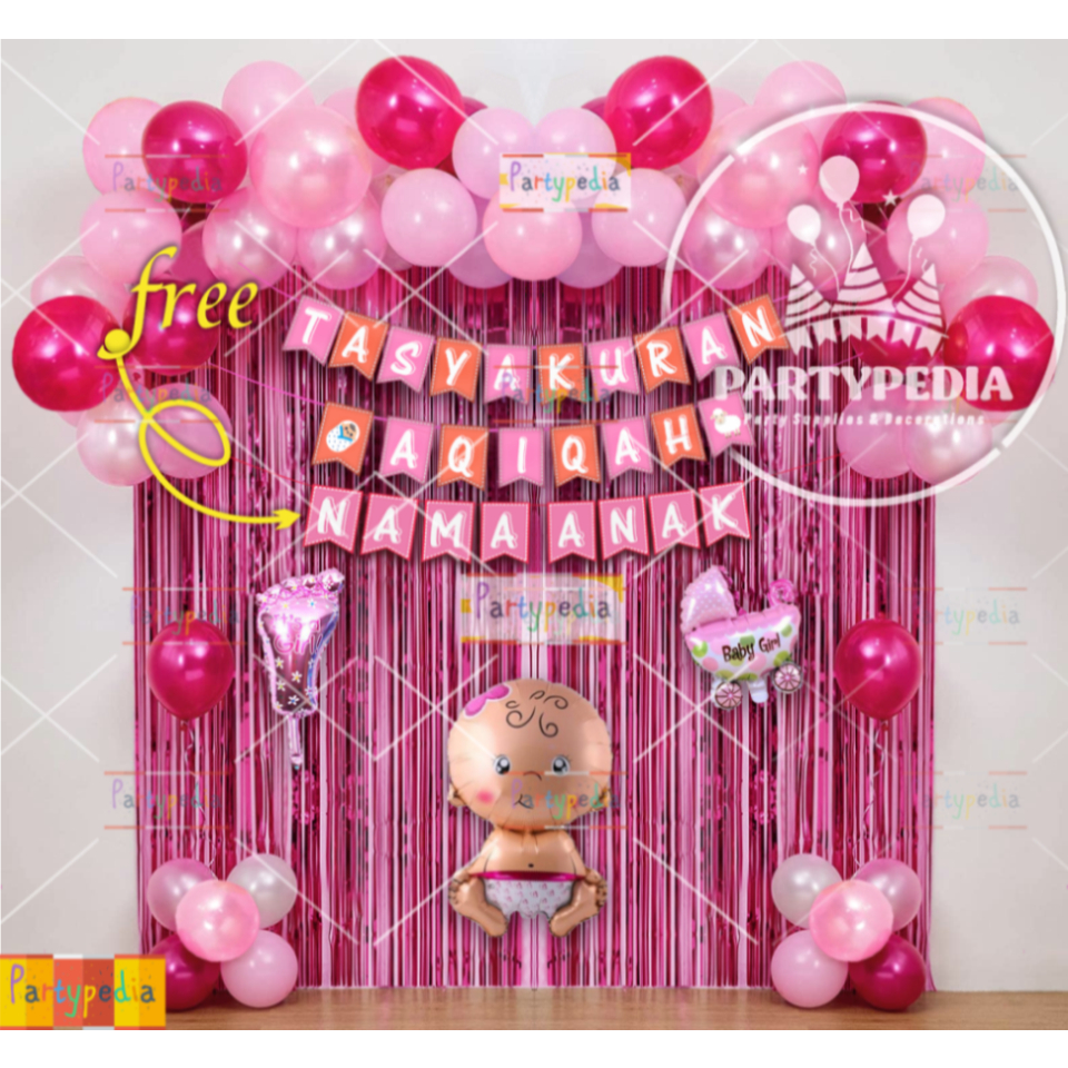Bloom_Day Paket Dekorasi Aqiqah Anak/Bayi Perempuan
