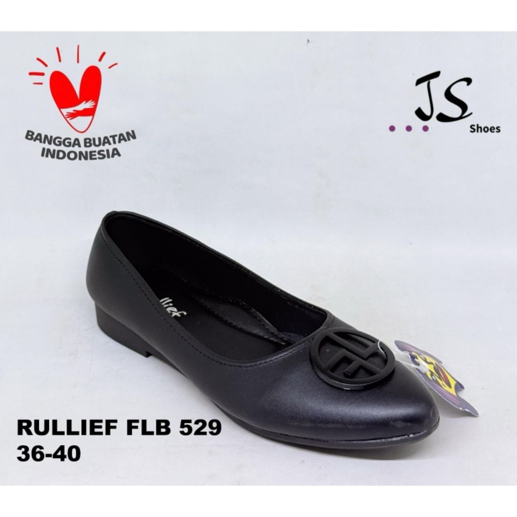 RULLIEF FLB 529 - SEPATU FLAT SHOES WANITA DEWASA MERK RULLIEF ORIGINAL