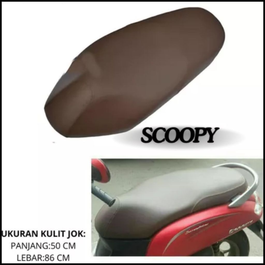 KULIT JOK MOTOR HONDA SCOOPY SARUNG JOK MOTOR HONDA SCOOPY COVER JOK MOTOR SCOOPY