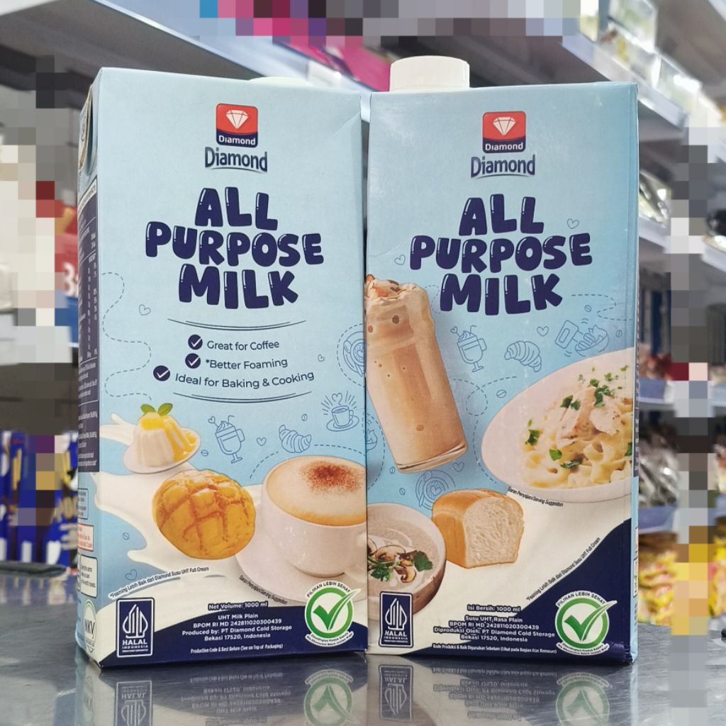 

Diamond All Purpose Milk 1Liter/Diamond UHT Susu Serbaguna