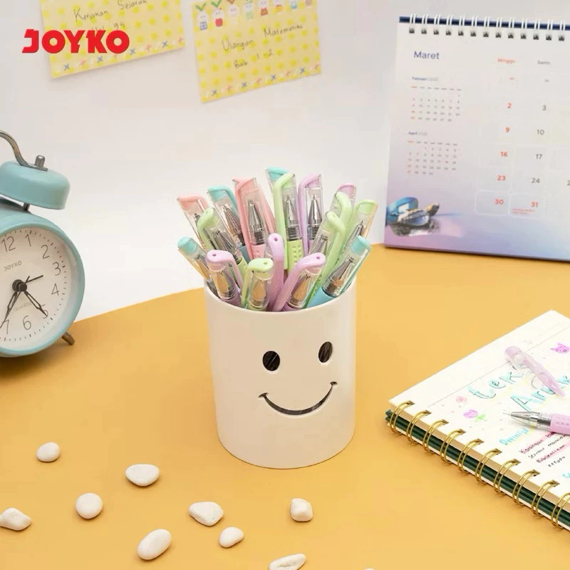 

Gel Pen JK-100NTCO PASTEL COLOR Pulpen Pena Jel Joyko 0.5 mm