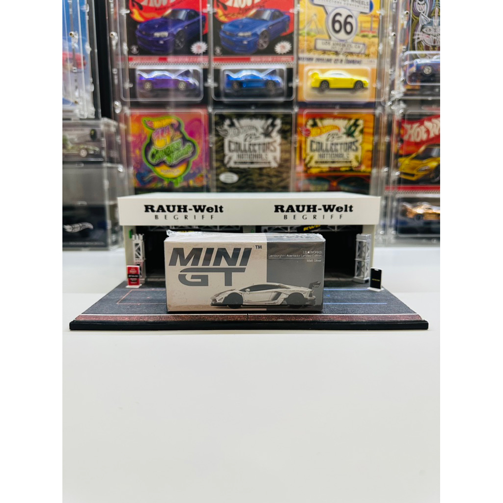 Mini GT No 449 LB Works Lamborghini Aventador Limited Edition Matt Silver