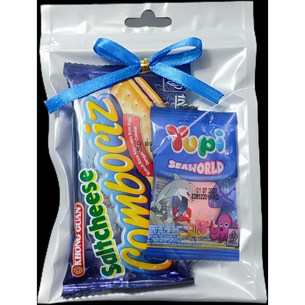 Mini Gift Snack Tema Warna Biru / Hempers / Gift Snack