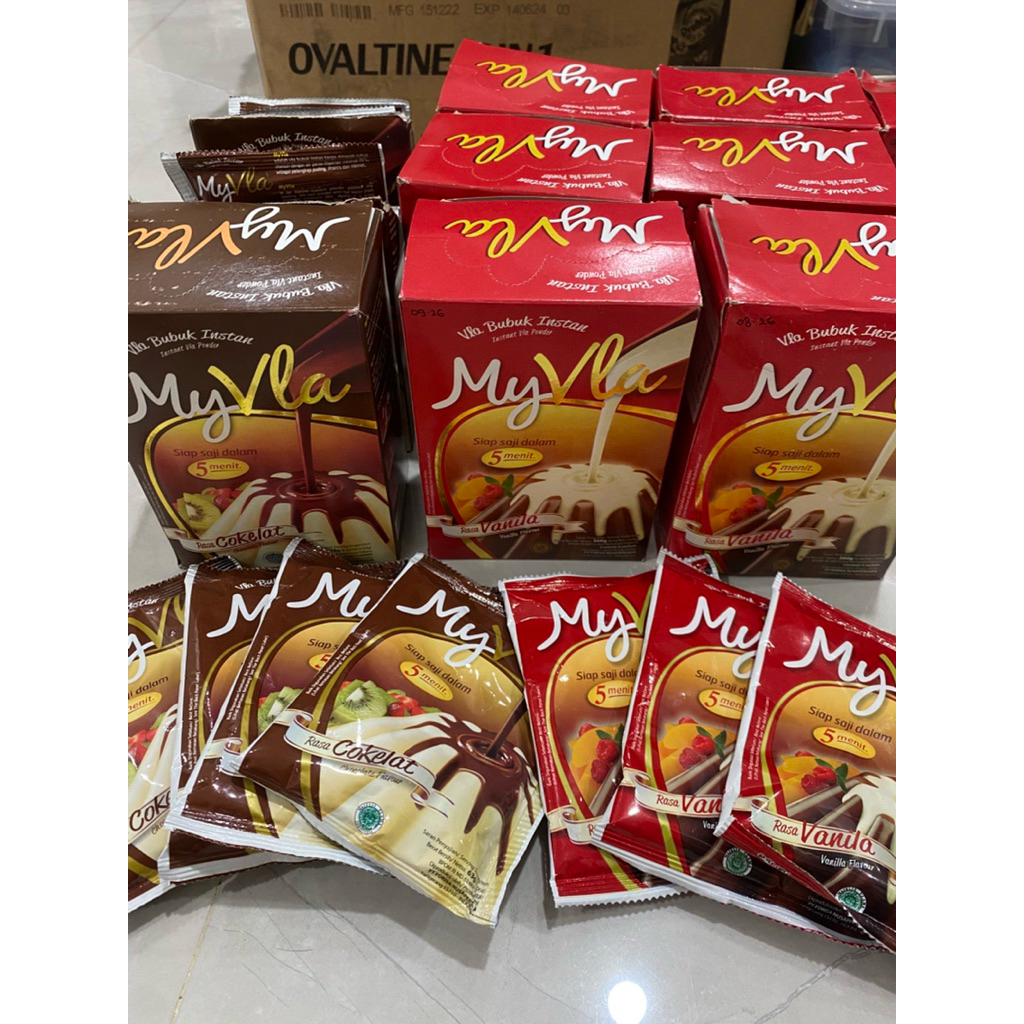 

My Vla Bubuk Instan rasa Cokelat/Vanila pcs/box