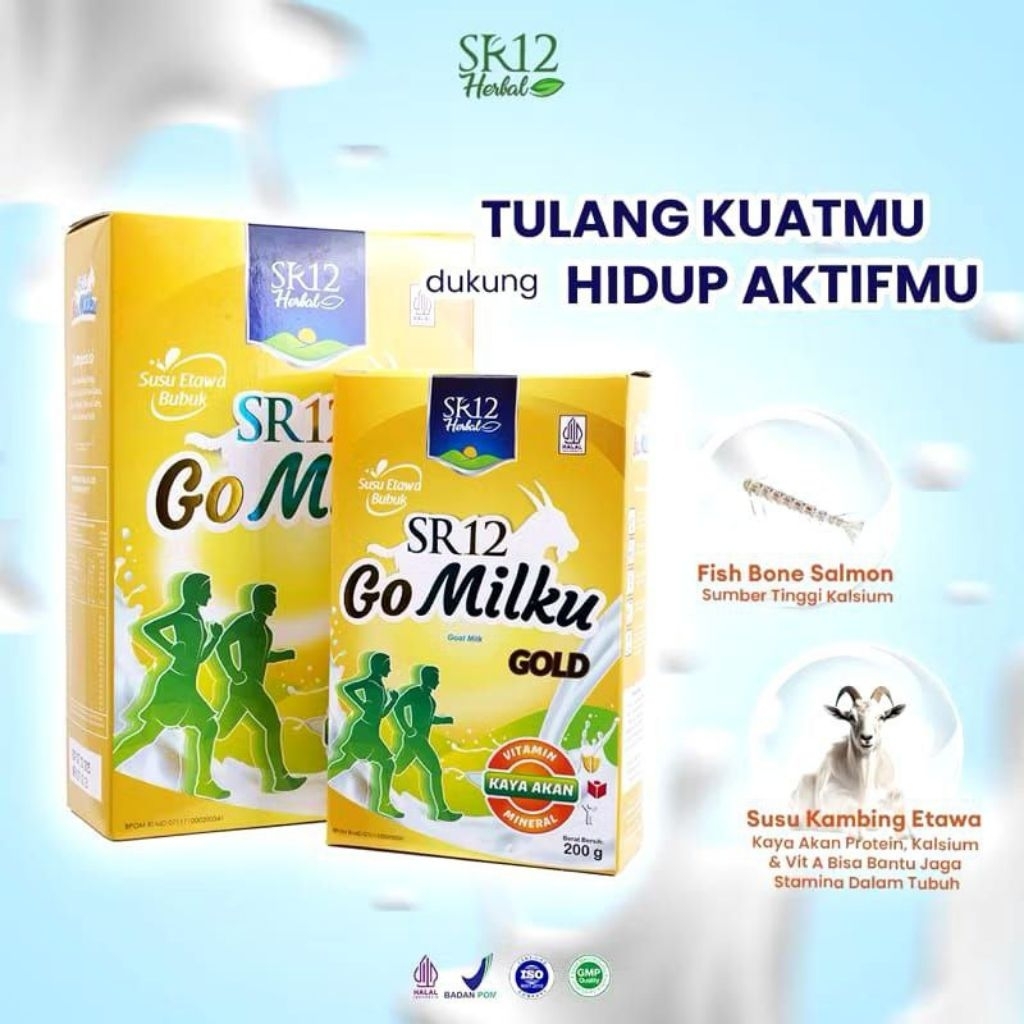 

Gomilku Gold SR12 Susu Kambing Etawa atasi nyeri sendi kalsium tinggi cegah Oestoporosis