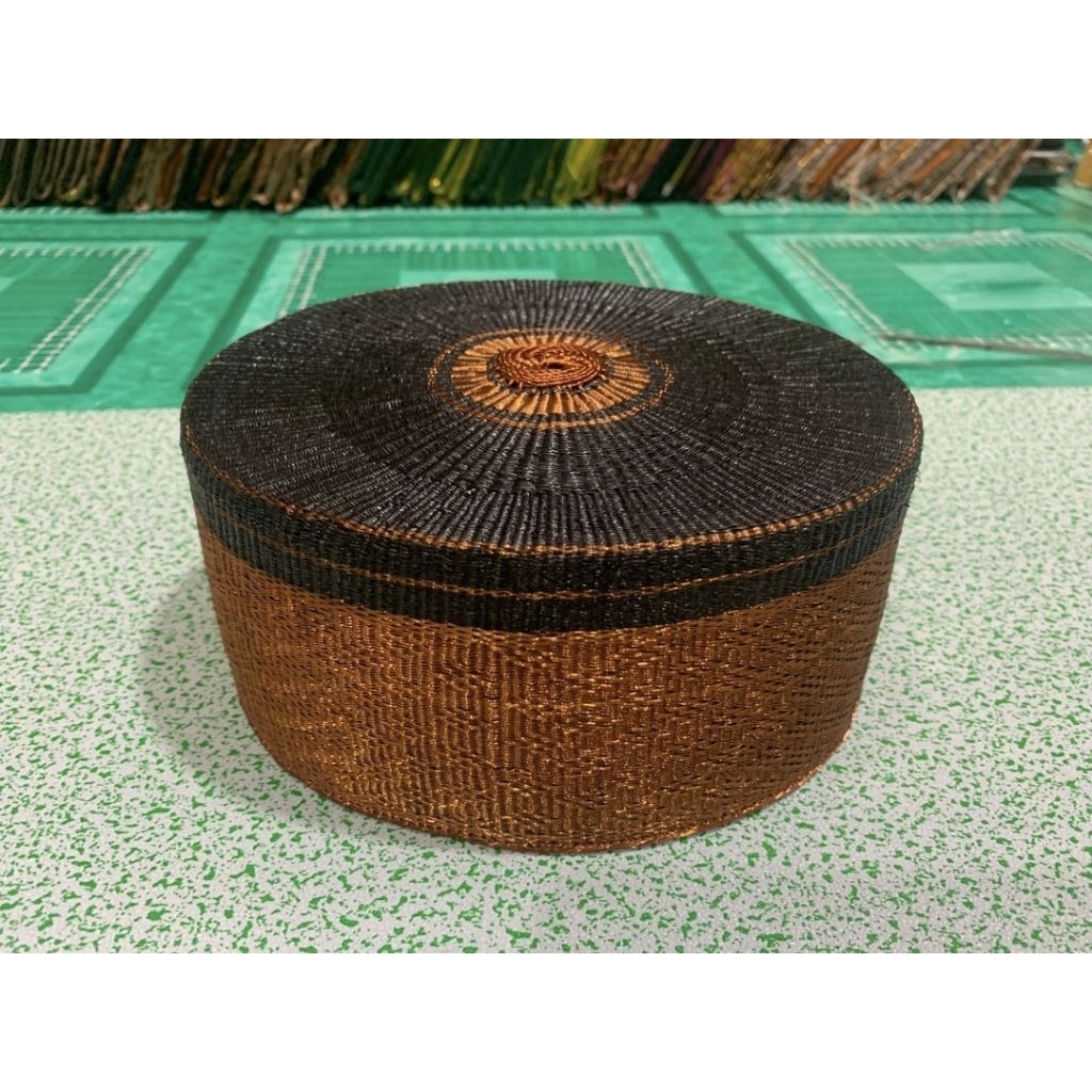 Topi Bone TEMBAGA model jokowi warna hitam gold / Songkok Recca / Songkok Pamiring Kualitas premium