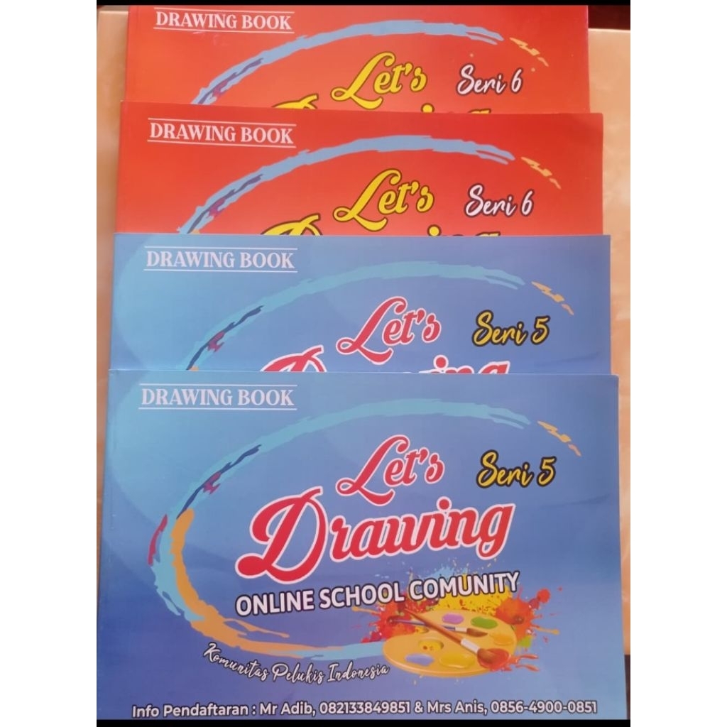 

BUKU SKETSA LET'S DRAWING SERI 5 & 6 | ONLINE SCHOOL COMMUNITY | KOMUNITAS PELUKIS INDONESIA