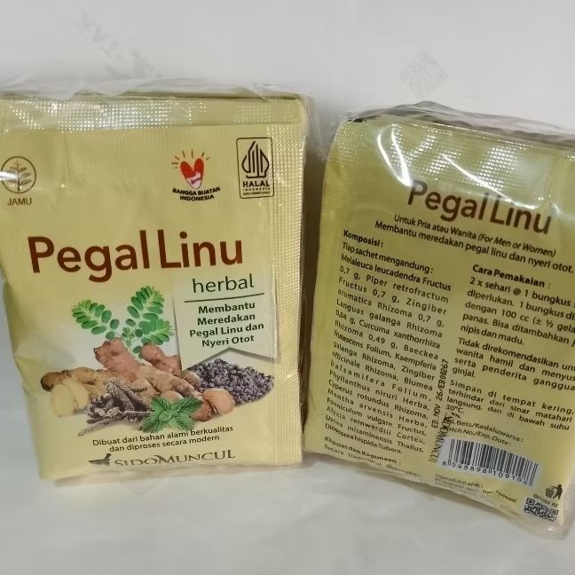 

jamu pegel linu sidomuncul kemasan1pack isi 10sachet