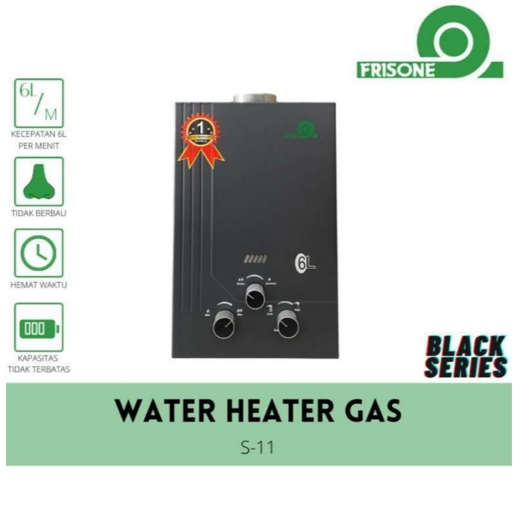 Water Heater Gas Frisone Low Pressure ( Garansi)