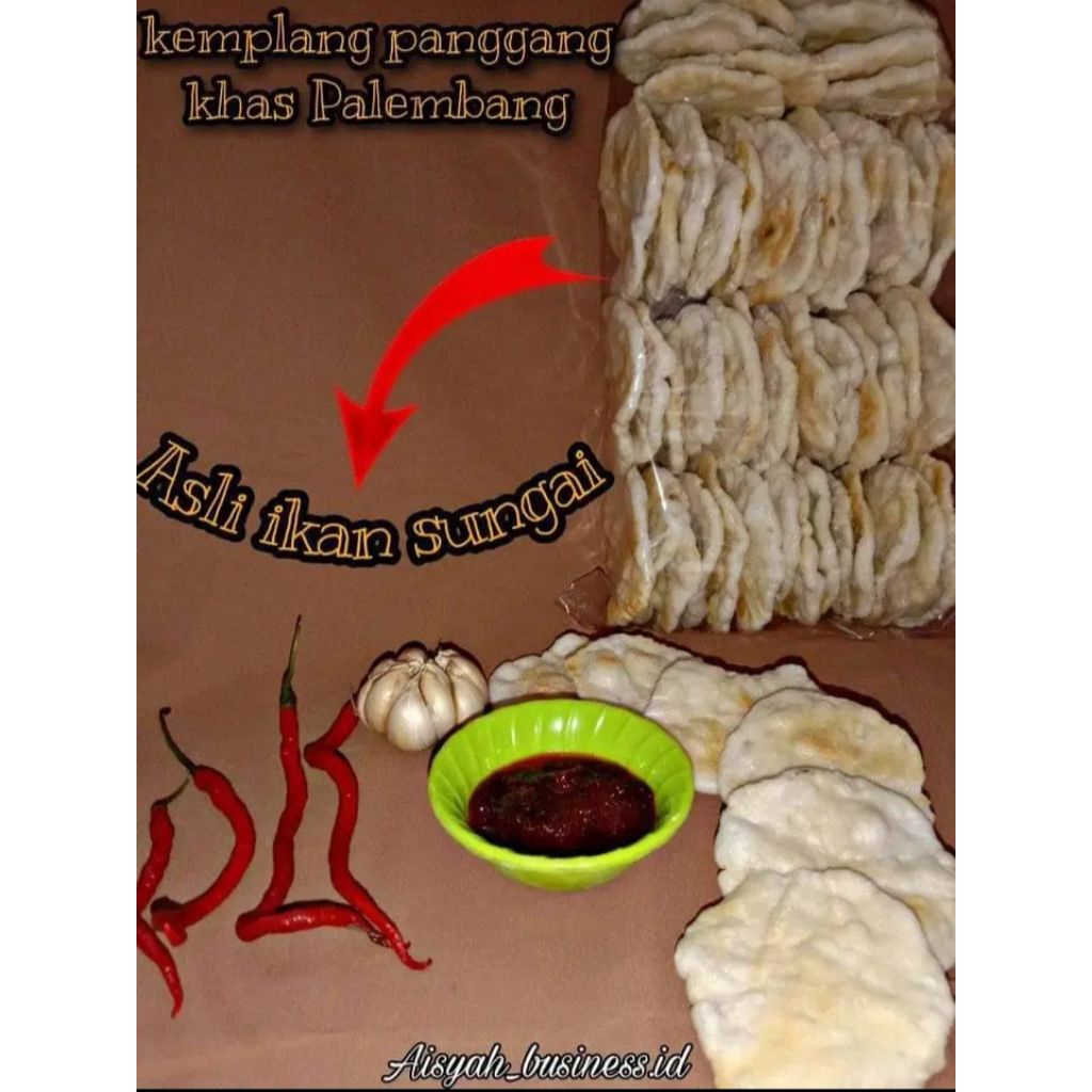 

kemplang tunu Palembang/khas Palembang/kemplang panggang