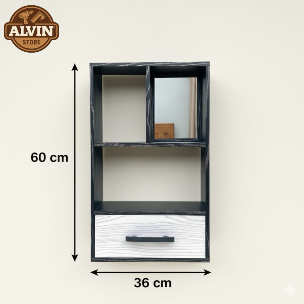 Rak rias cermin/Rak rias dinding/Rak kosmetik/Rak skincare/Rak lemari mini/Rak kayu/Rak medis P3K