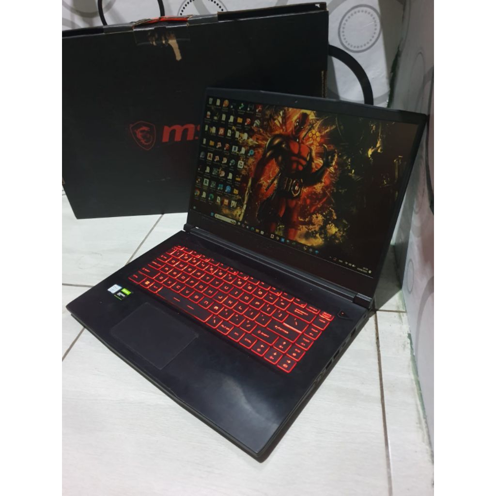 Msi gf63 intel core i7 gen9 ram 8 ssd 512gb nvidia gtx 1650