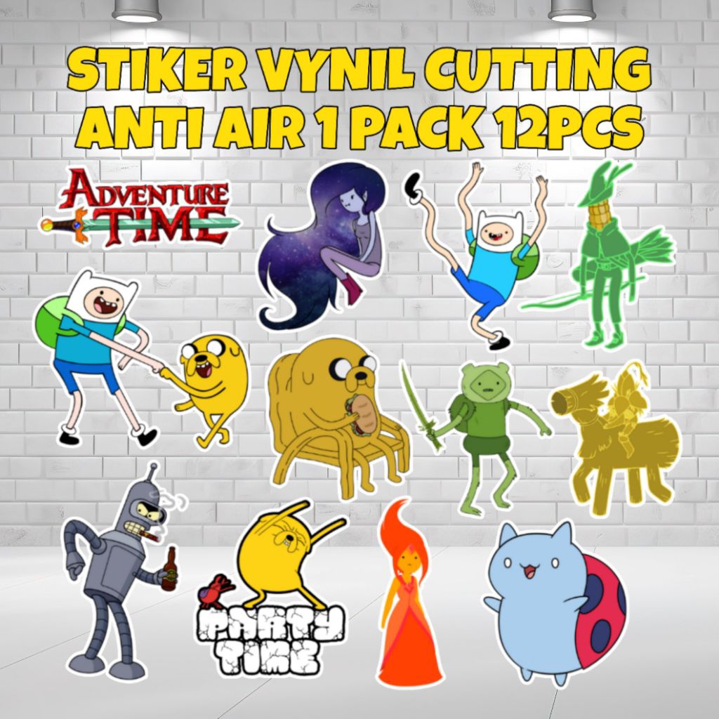 

STIKER VYNIL CUTTING ADVENTURE TIME FINN&JAKE ANTI AIR