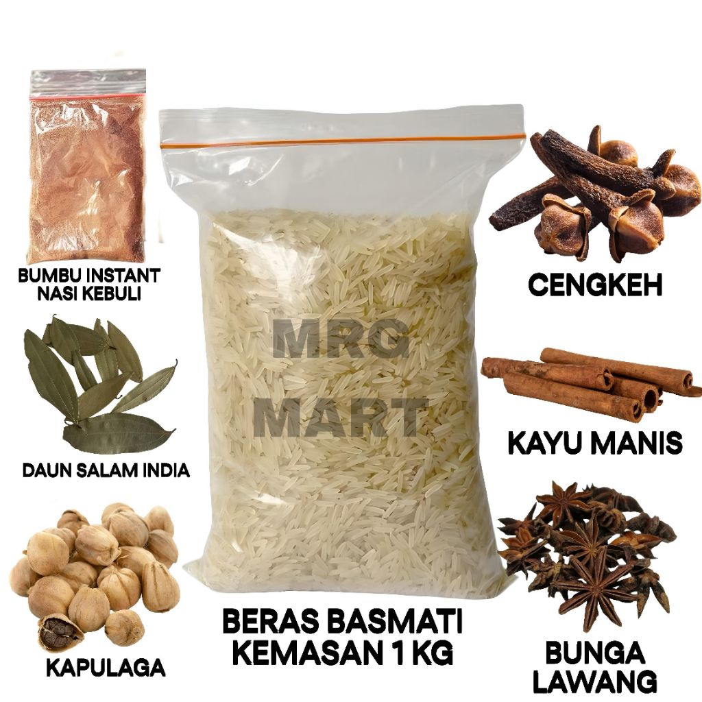 

Beras Basmati 1kg Lengkap dengan Bumbu Rempah Pilihan