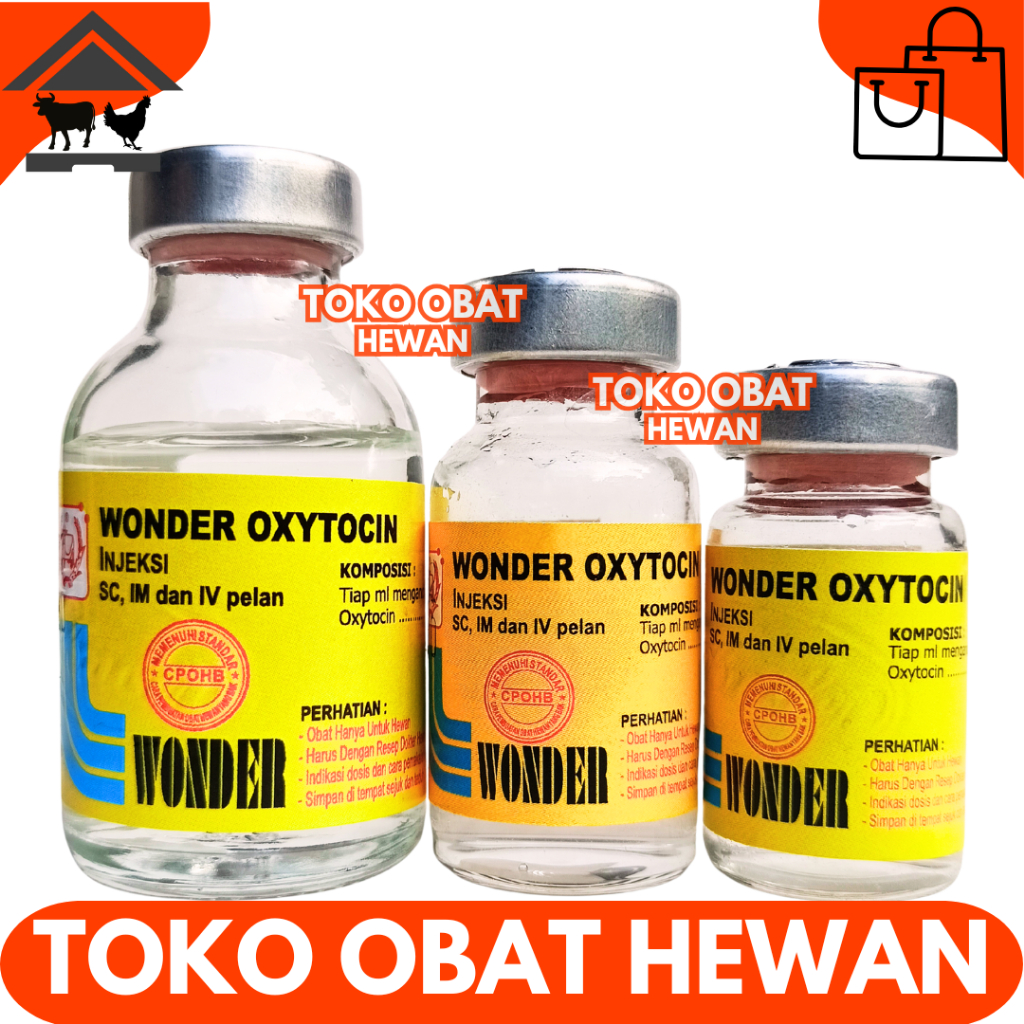 WONDER OXYTOCIN 5ML 10ML 20ML - Obat Hewan Ternak