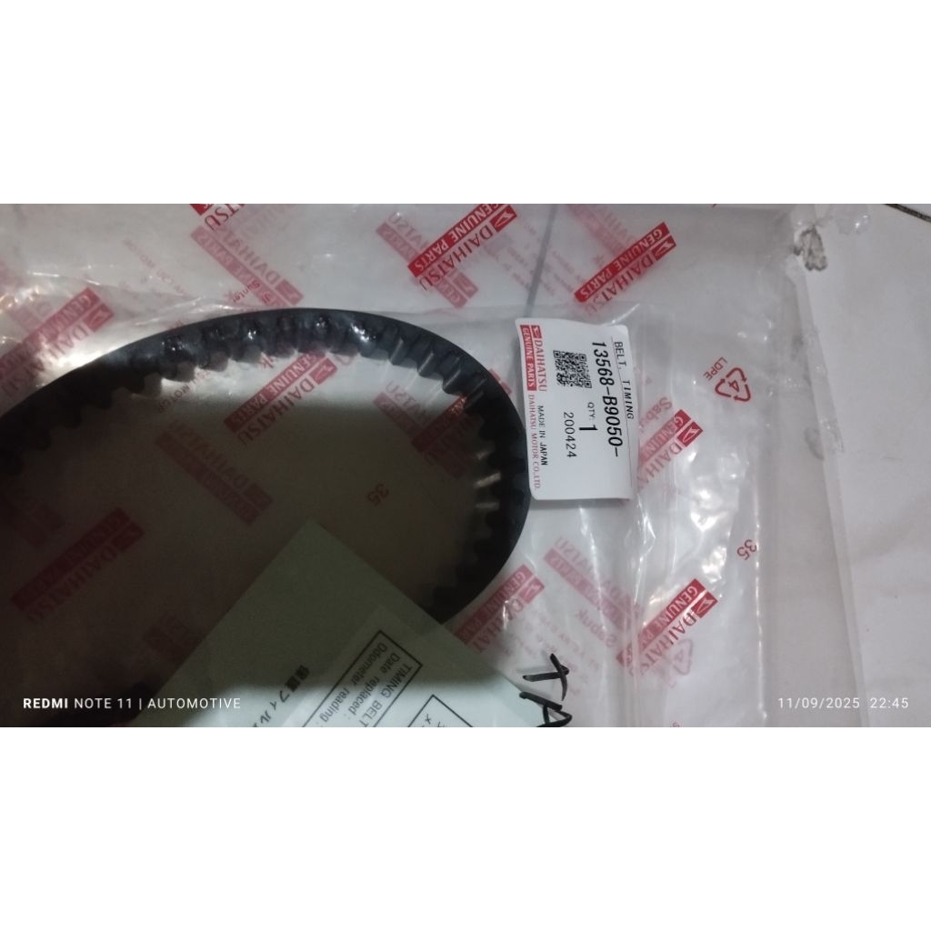 Timing Belt Espass Daihatsu Taruna Karbu EFI 1.6 Original Japan 13568 B9050