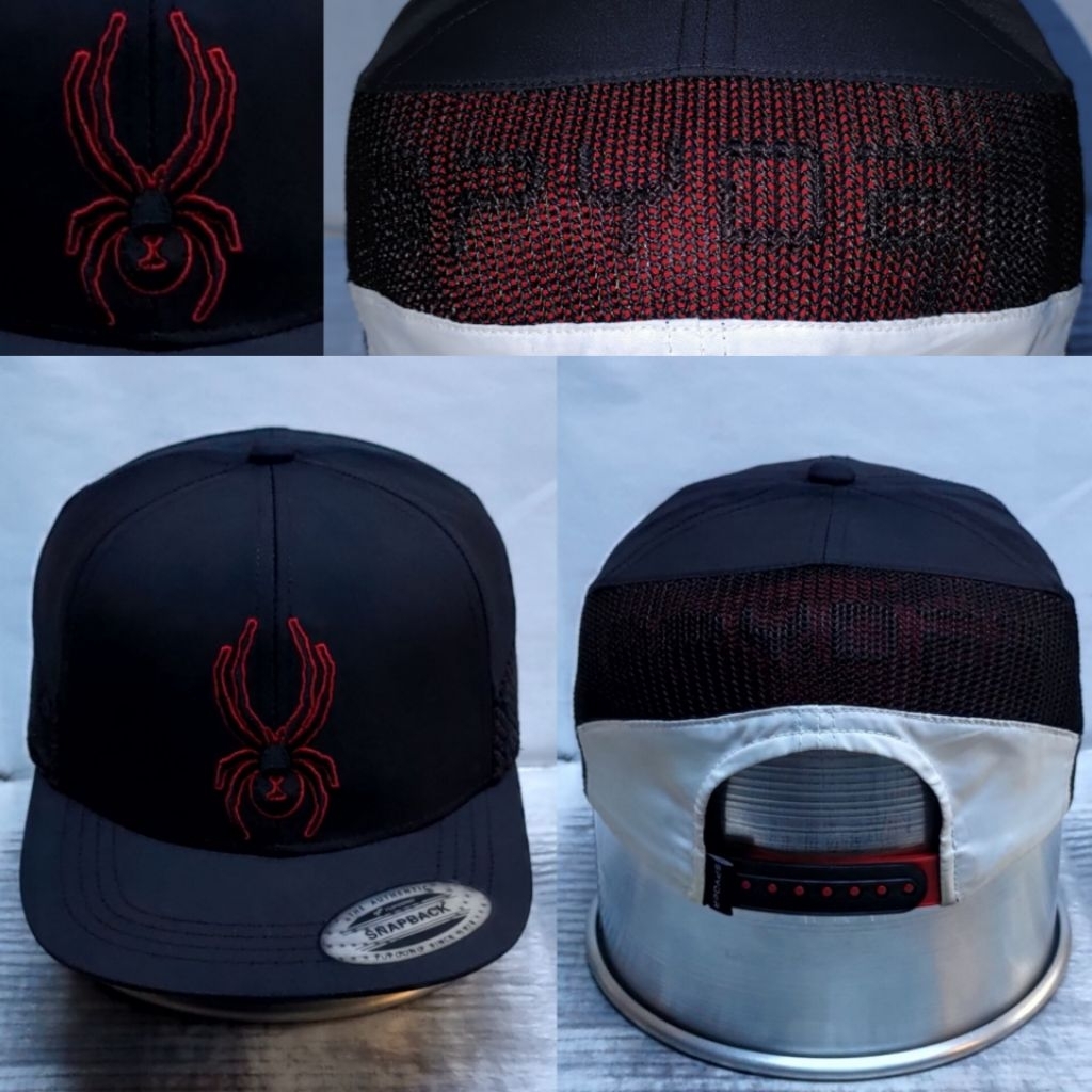 Topi rare SPYDER x CLASSICS YUPOONG Flat Brim Cap Authentic Ori 2nd