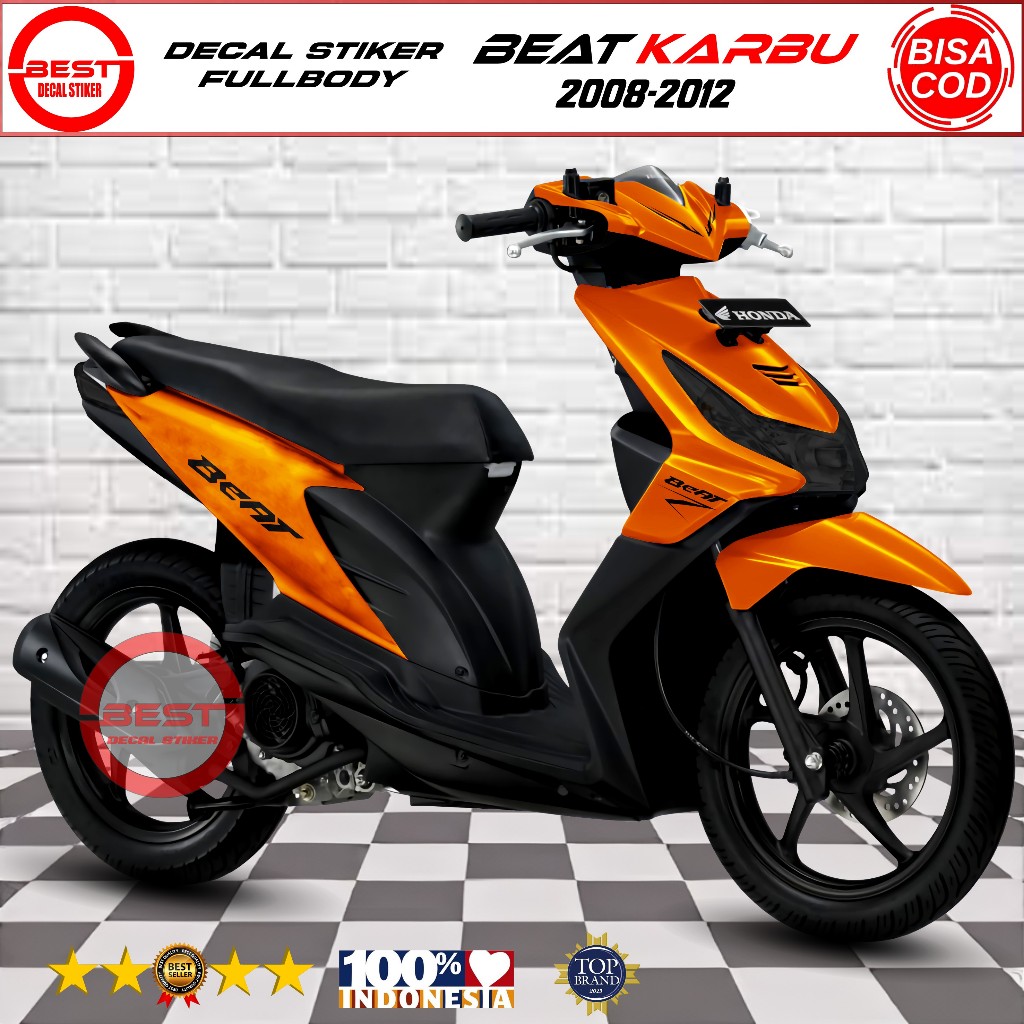 Decal Stiker Beat Karbu Full Body Desain Polosan BDS0385
