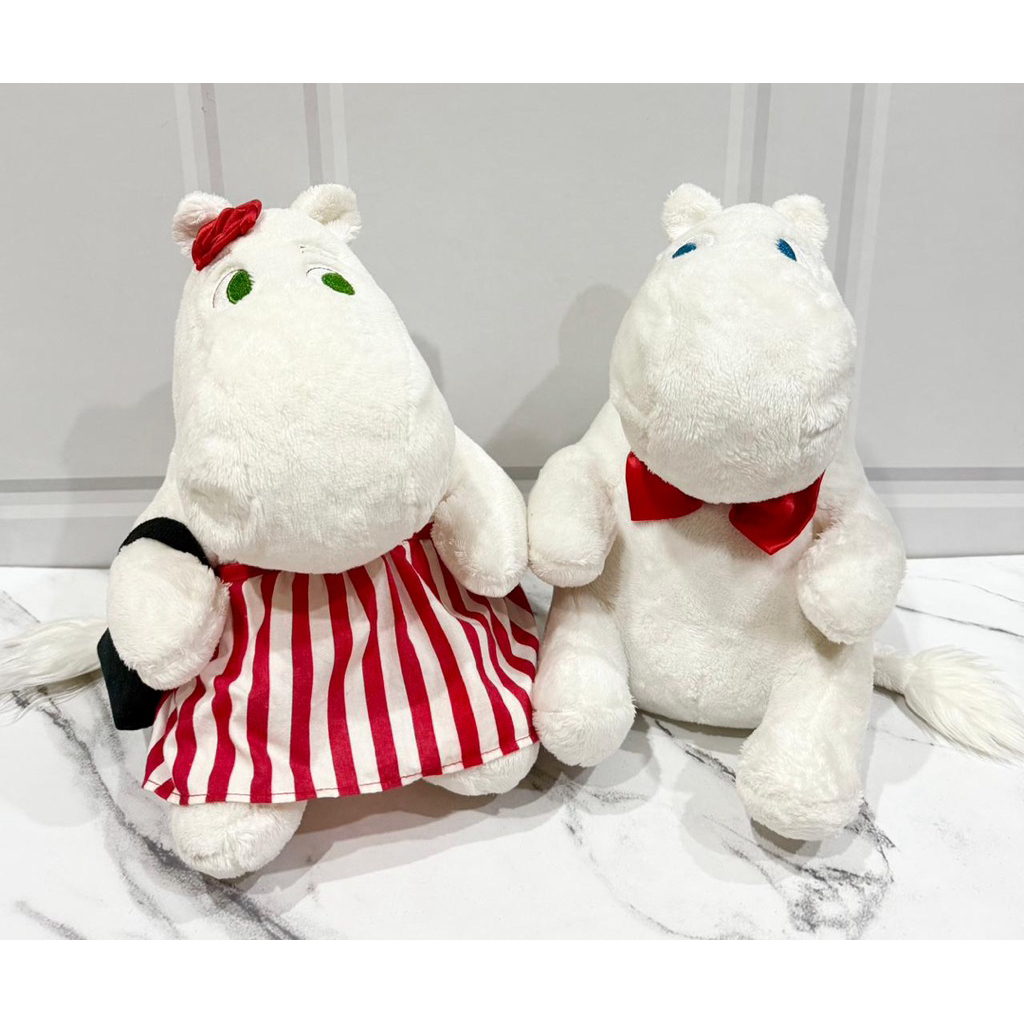Boneka Plushie Sepasang Moomin Cewe & Cowo Moomin