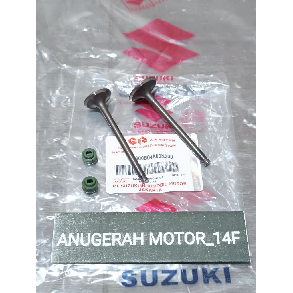 KLEP SET Payung Klep Suzuki SPIN -125 skywave Skydrive (Bonus Sil shock) Ori