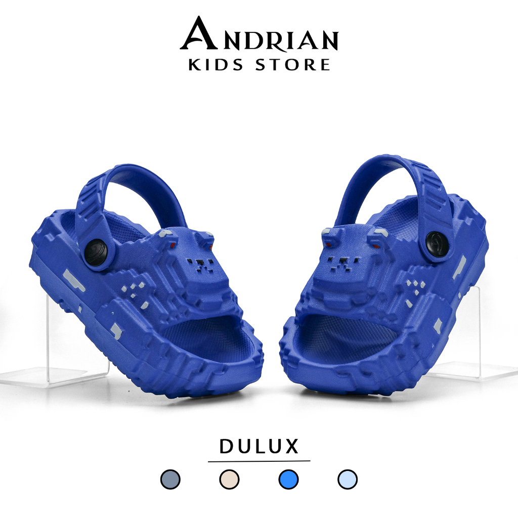 New Andrian - Sandal Anak DULUX Model LEGO – Sandal Kids Keren, Nyaman & Anti Slip 1-3 tahun