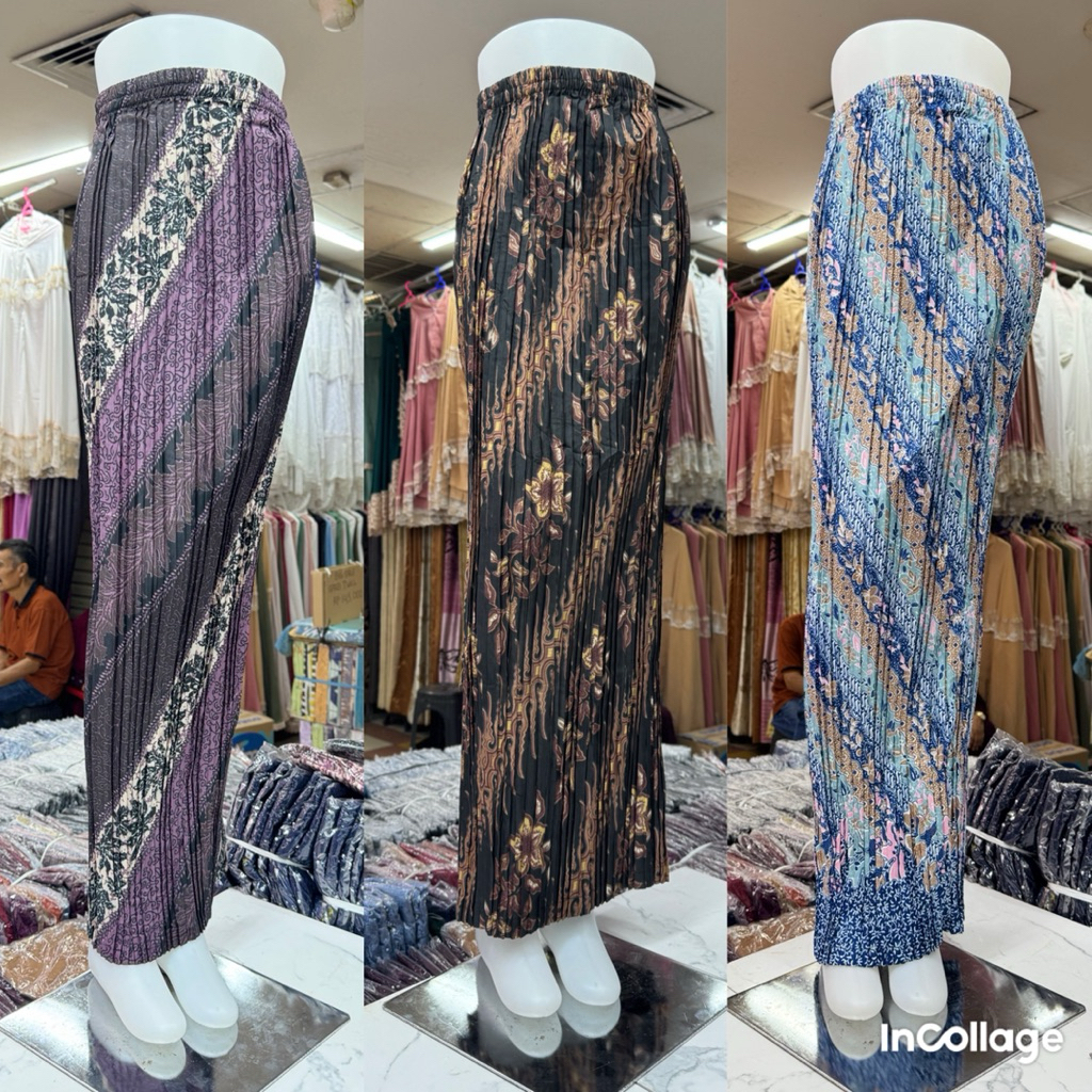 Rok Plisket Batik - Rok Kebaya - Rok Plisket Motif - Rok Plisket Katun - Rok Plisket Pesta - Rok Keb