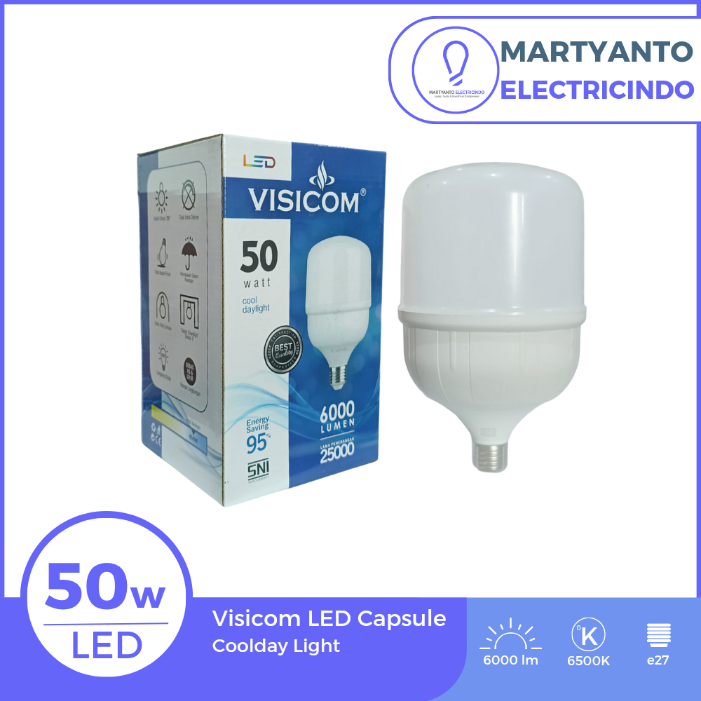 Lampu LED Capsule Visicom 50 Watt Warna Putih