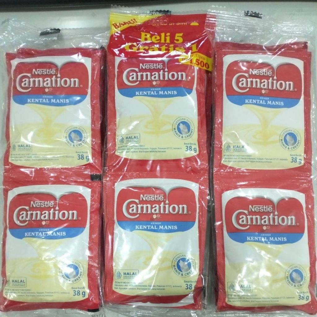 

Krimer Kental Manis Nestle Carnation 38gr 6pcs