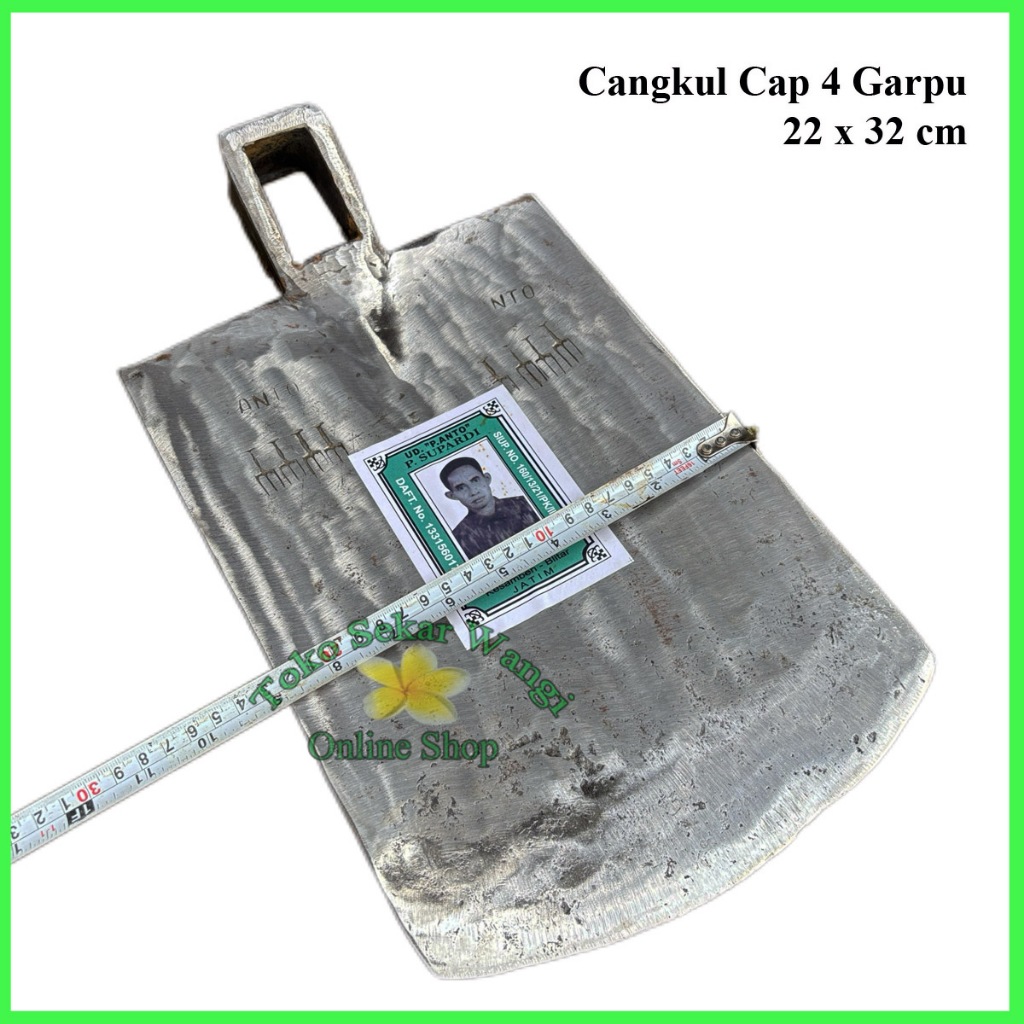 Cangkul Jumbo Pacul Blitar P.Anto Cap Garpu 4 | Cangkul Spesial Wojo Isen