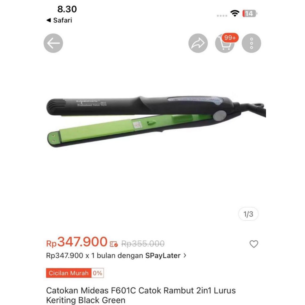 mideas F601C catokan preloved