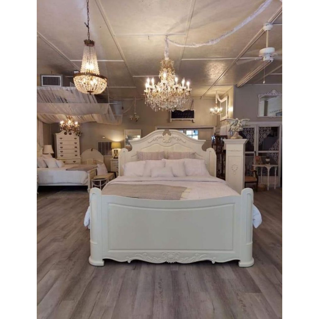 Tempat tidur classic minimalis modern/dipan kamar tidur kayu solid ukuran 160x200/rangka ranjang div