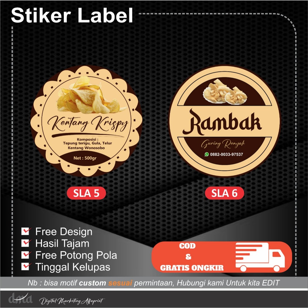 

Stiker Label Laser A3+ Hologram Free Desain