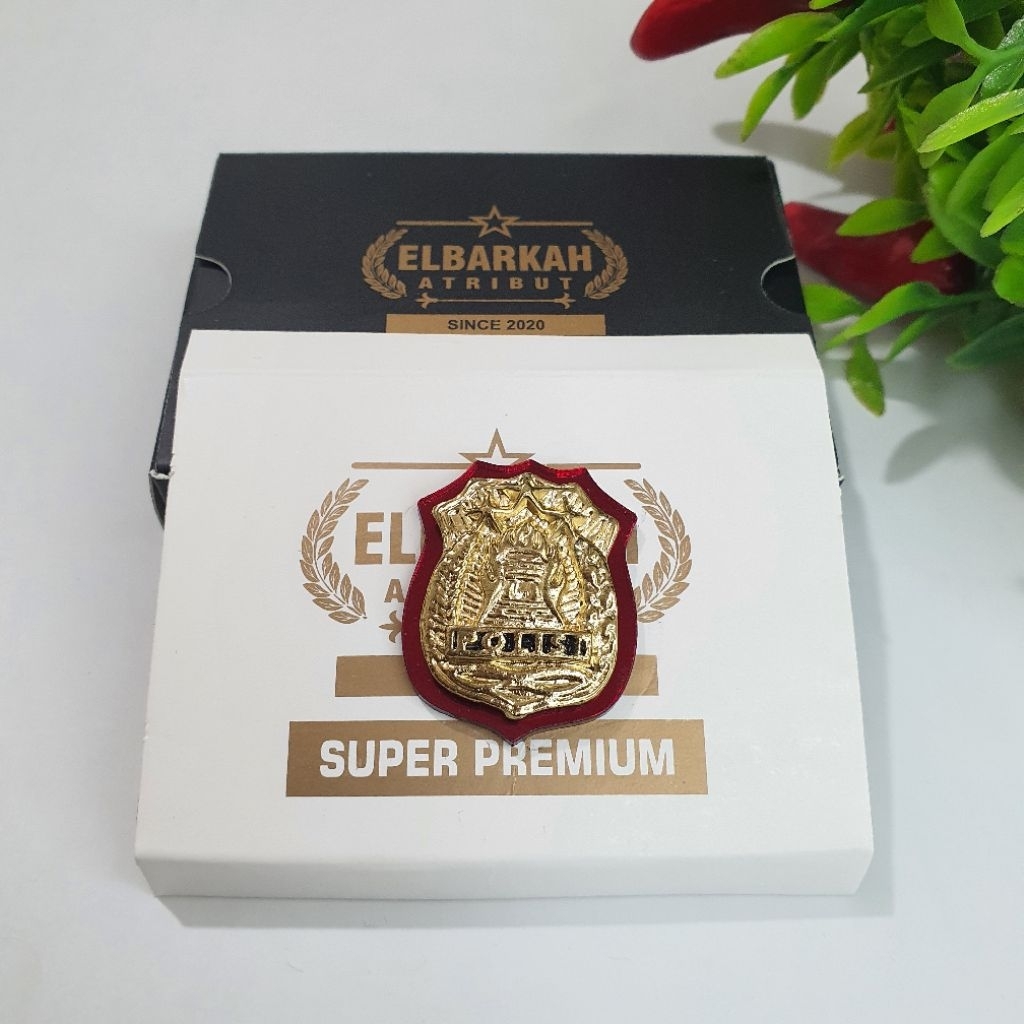 PIN KEWENANGAN POLRI KECIL AKRILIK terbaru / LENCANA POLRI KECIL [ATRIBUT POLRI]