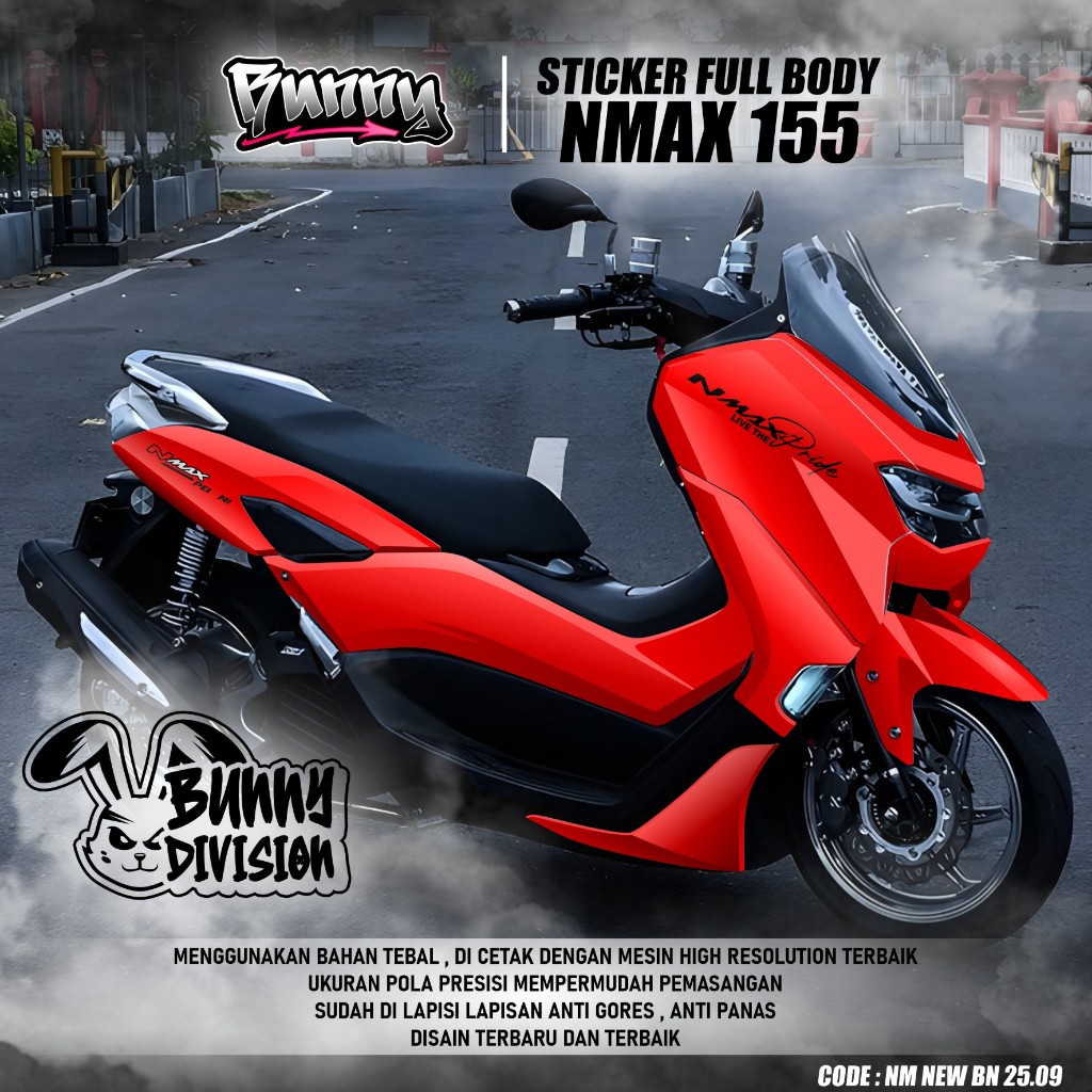 (COD) TERBARU Decal Sticker Motor Yamaha Nmax 155 New 2020 2021 2022 2023 2024 Full body - Stiker Sk