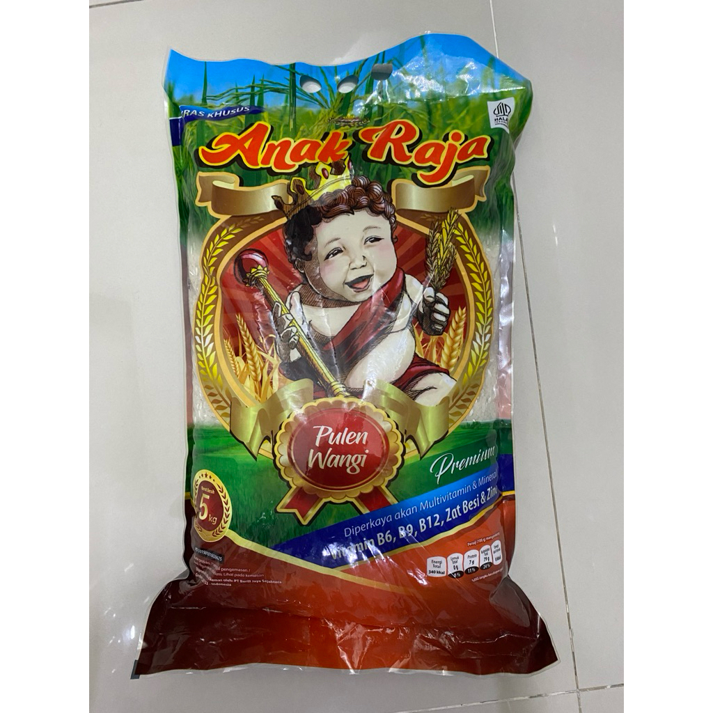 

Beras Anak Raja 5kg - Pulen Wangi