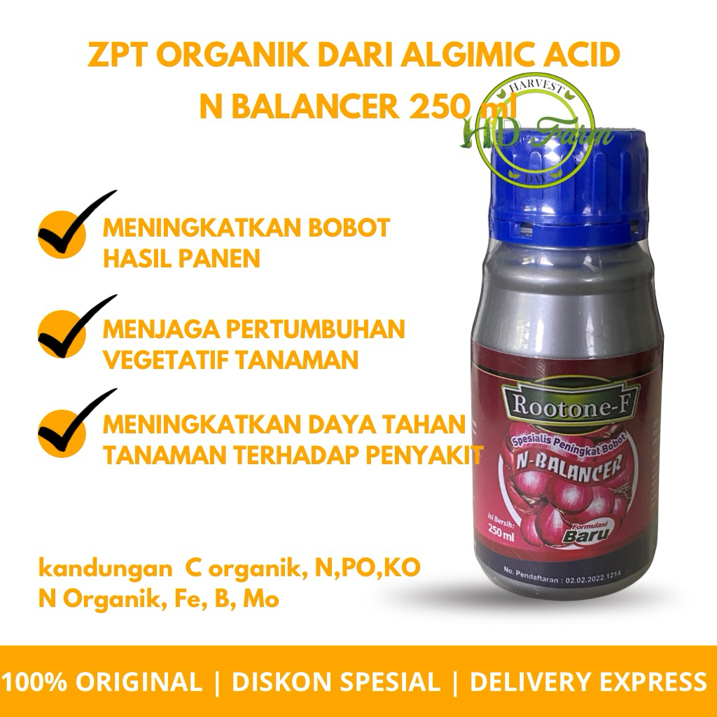 [ORIGINAL] Zat Pengatur Tumbuh Organik Rootone f balancer 250 ml | ZPT organik untuk meningkatkan bo