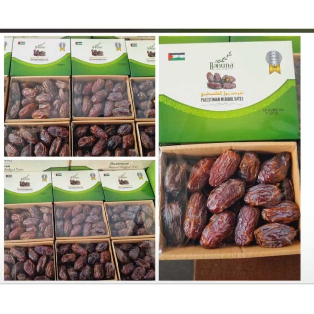 

Kurma Medjoul Jumbo Ranuna Palestine 500gr / 1 KG Kurma Medjol Palestine Jumbo