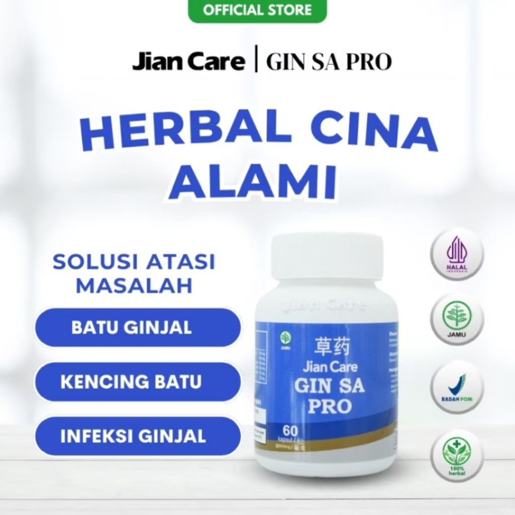 Jian Care Ginsa - Obat Cina Herbal Untuk Meredakan Batu Ginjal Dan Menjaga Kesehata n