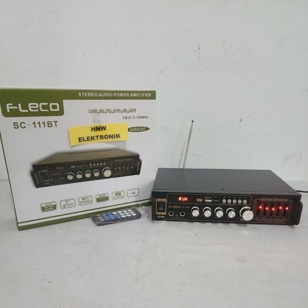 ampli karaoke Equalizer BLUETOOTH USB Fleco SC 111 BT