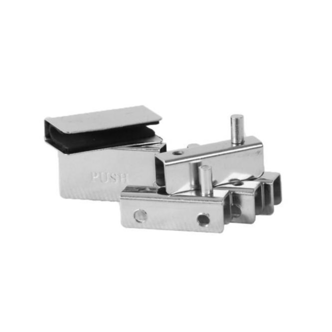 ENGSEL KACA PUSH PIVOT MAGNET DOUBLE SINGLE - Jepit pintu kaca