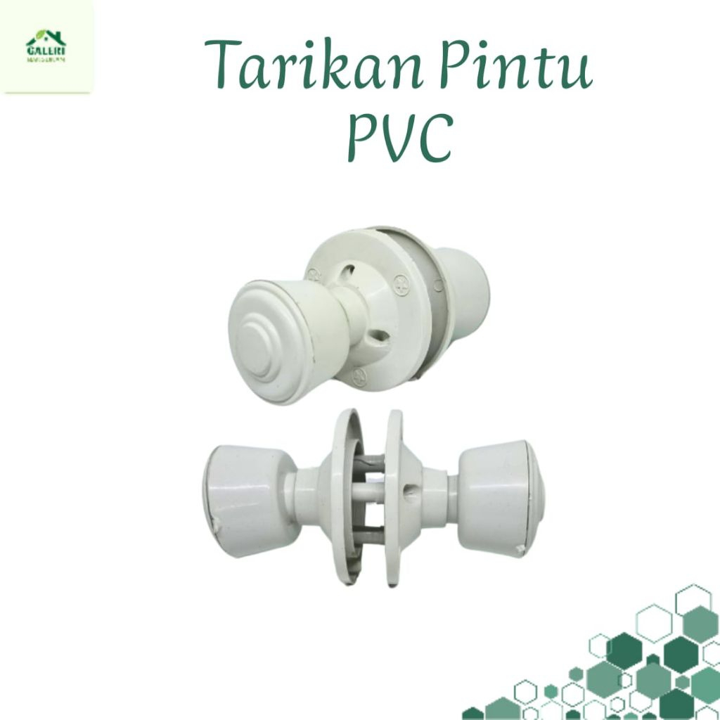 Tarikan Pintu Kamar Mandi PVC Putih