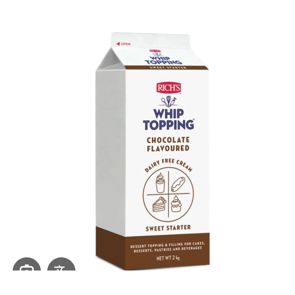 

Rich's Chocolate Whip Topping 907g