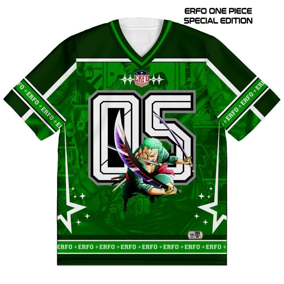 Jersey Anime One Piece Zoro No. 05 - Kaos Full Print Manga Roronoa Pria (ERFO Special Edition)