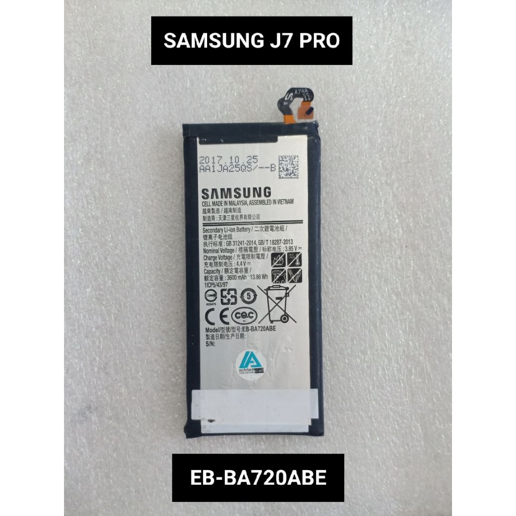 BATERAI SAMSUNG J7 PRO copotan