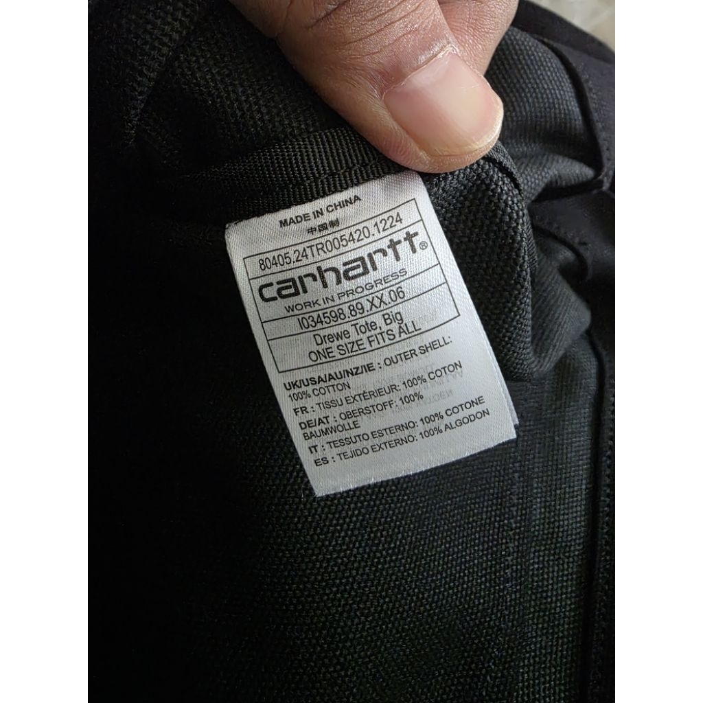 New- Carhartt WIP Drew Tote Bag BiG BNWT