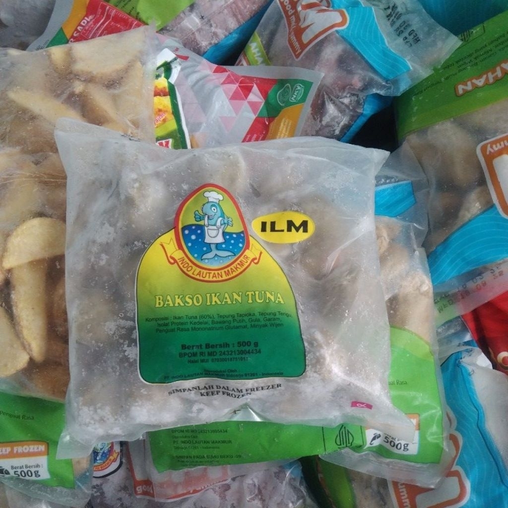 bakso ikan tuna ILM eL beryl Frozen berat 500 gr