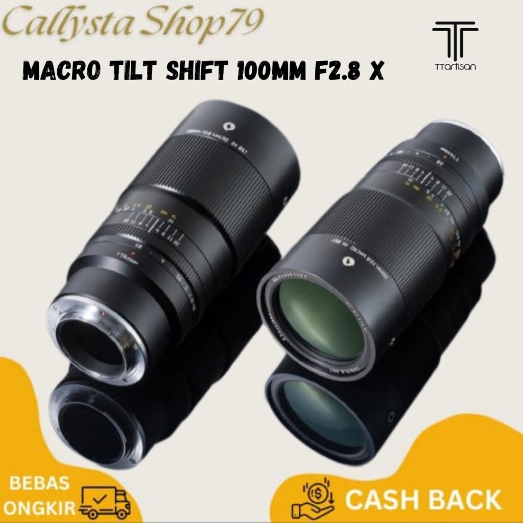 TTARTISAN MACRO TILT-SHIFT 100MM F2.8 X-BLACK & E-MOUNT BLACK