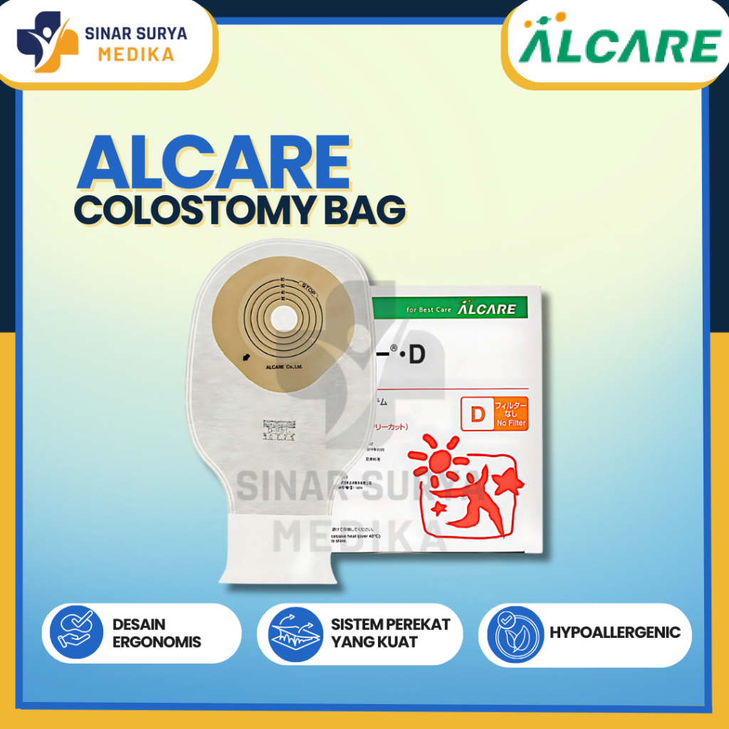 Colostomy Bag Alcare 16771 / Alcare Colostomy Bag / Kantong Kolostomi Eceran