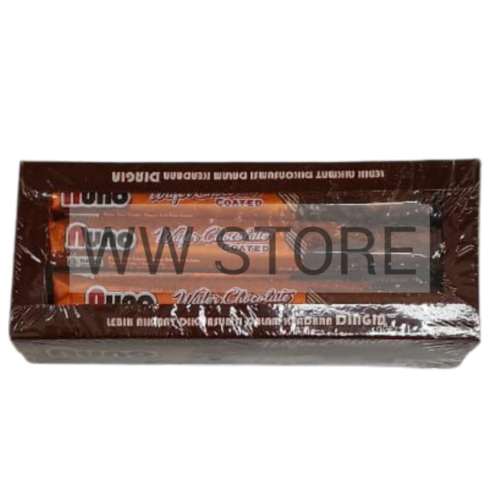 

Biskuit wafer salut coklat dengan krim rasa cokelat halal MUI ASW nuno 192g ( 12pcs x16g )