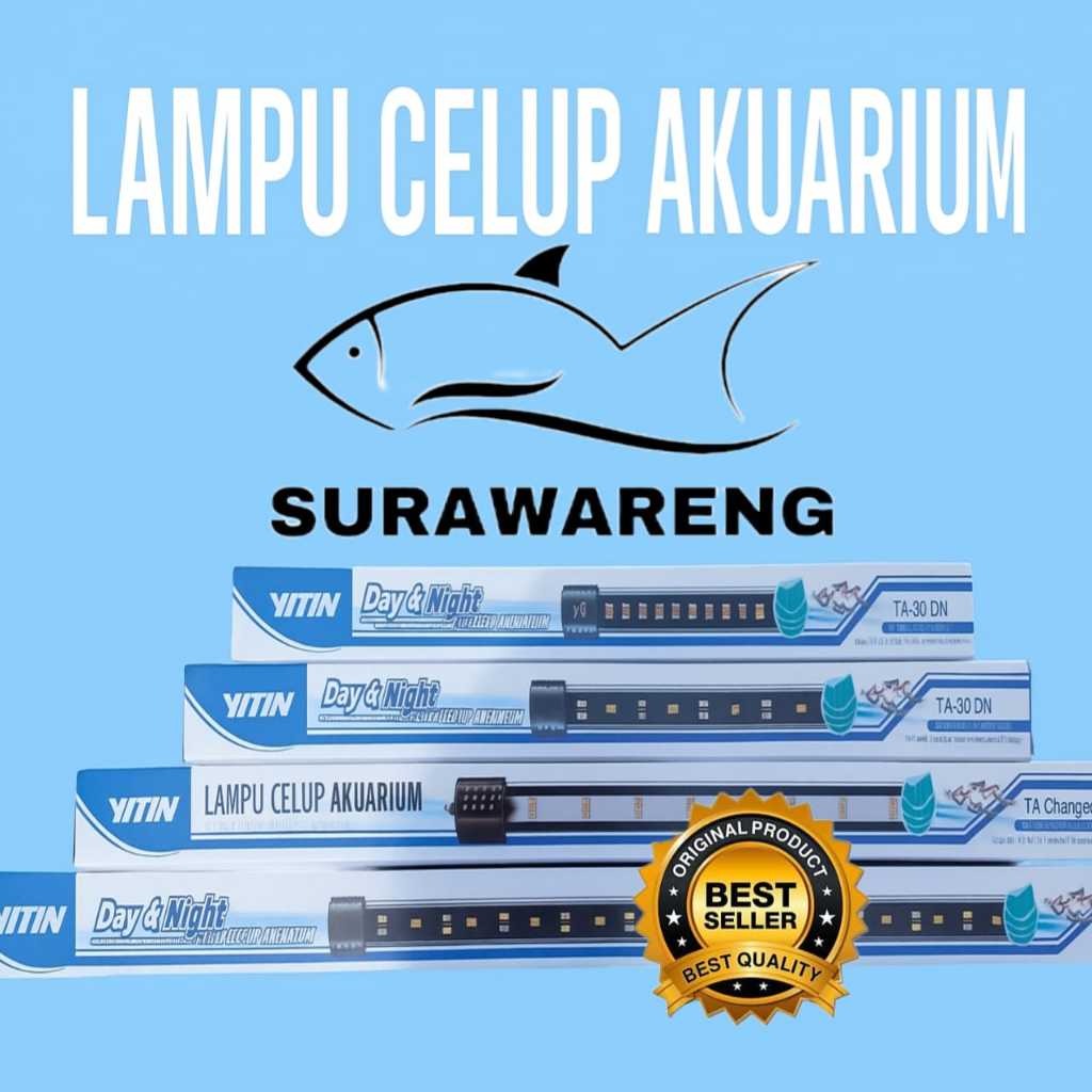 Lampu Aquarium led Day & Night ukuran 20cm.30cm.40cm.50cm